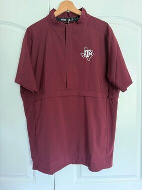 Adidas Texas A&M Half Zip Front - (M)